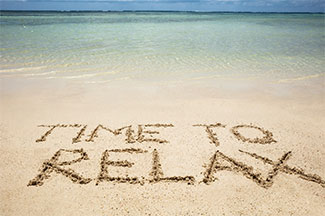Beth on holiday